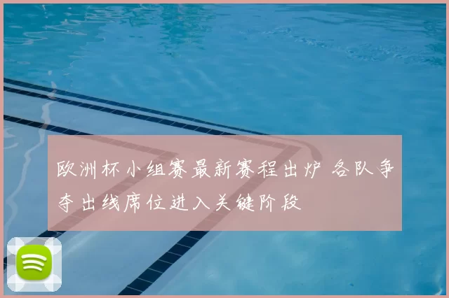 欧洲杯小组赛最新赛程出炉 各队争夺出线席位进入关键阶段